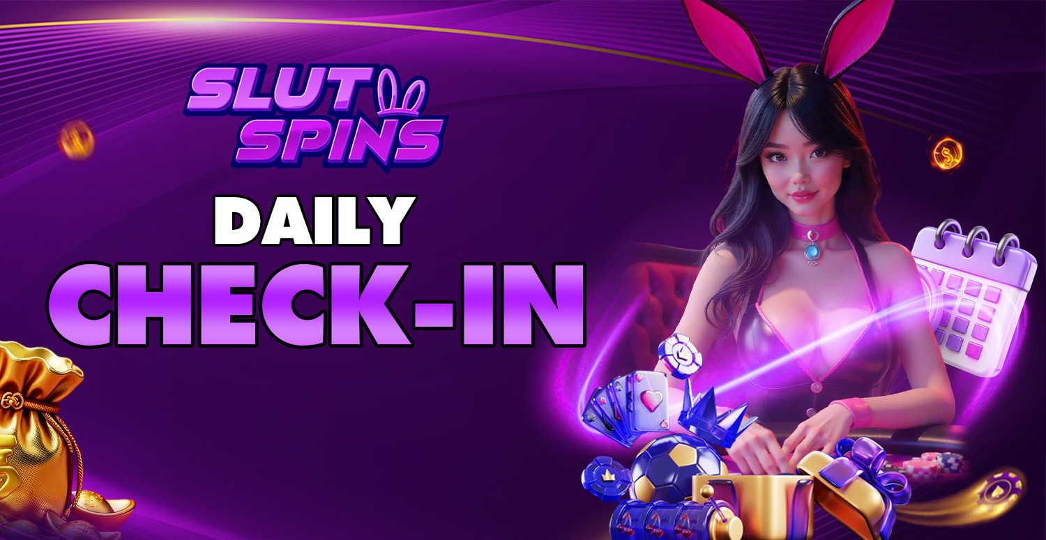 SlutSpins daily check-in promotional artwork